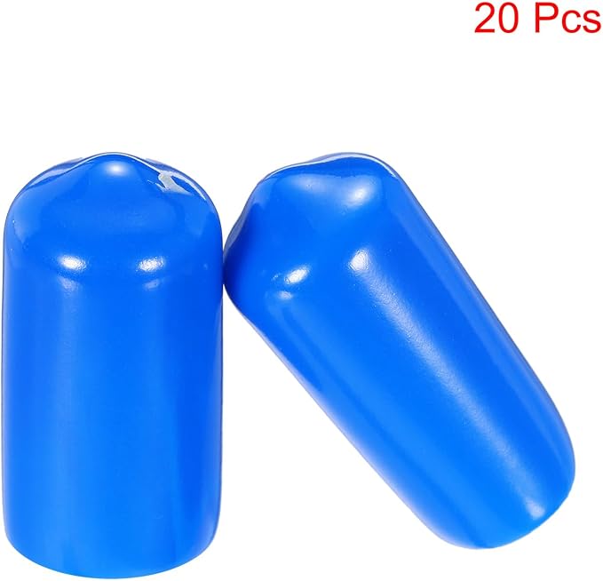 uxcell 20pcs Rubber End Caps 10mm ID Vinyl PVC Round Tube Bolt Cap Cover Screw - Image 2