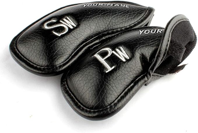 CRAFTSMAN GOLF 12pcs or 1pc Thick Synthetic Leather Golf Iron Head Covers Set - Image 4