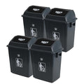Readsky 6 Gallon Plastic Garbage Can Swing Lid, Trash Can Swing-Top, Swing by Readsky