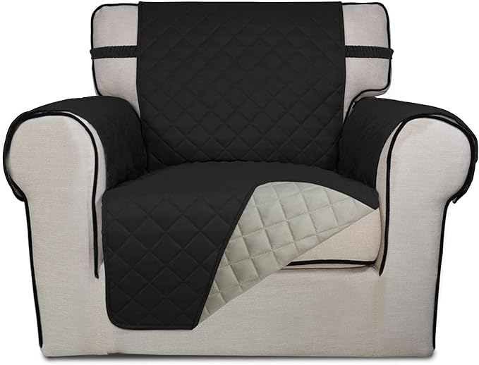PureFit Reversible Quilted Sofa Cover, Water Resistant Slipcover Furniture by PureFit