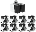 3-H Broom Hanger, Mop Holder Wall Mount 8 Pack, Broom Holder Wall Mount by 3-H