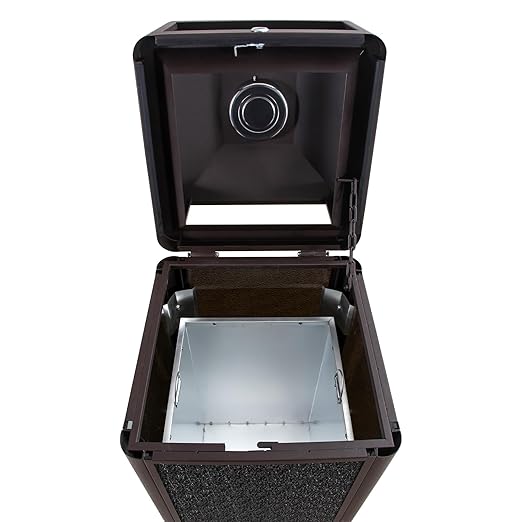 Square Waste Container with Dome Lid | Commercial Outdoor Garbage and Trash - Image 2