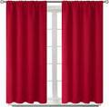 BGment Red Blackout Curtains 40 Inches Length by BGment