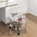 2-Tier Utility Rolling Cart Storage Organizer Sofa Side Table by MelodyHouse
