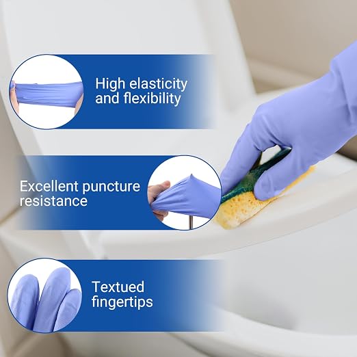 JMU 200 Count Nitrile Gloves Small, 3.5 Mil Powder Free Latex Free Disposable - Image 5