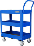 3 Tray 29.3 inch Tool Cart, self Assembly, 300 LBS Capacity Rolling Tool Carts by ToolDorm
