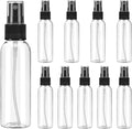 uxcell 10 Pack Spray Bottles, 2 Oz/60ML Clear Empty Mist Plastic Mini Travel by uxcell