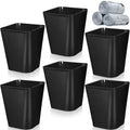 Eccliy 6 Pack Plastic Trash Can by Eccliy