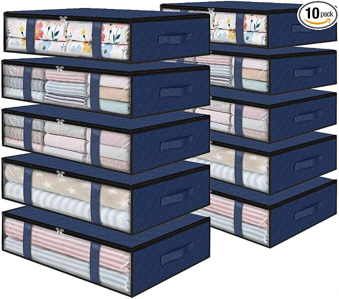 StorageRight Under Bed Storage Bins, Breathable Organizer by StorageRight