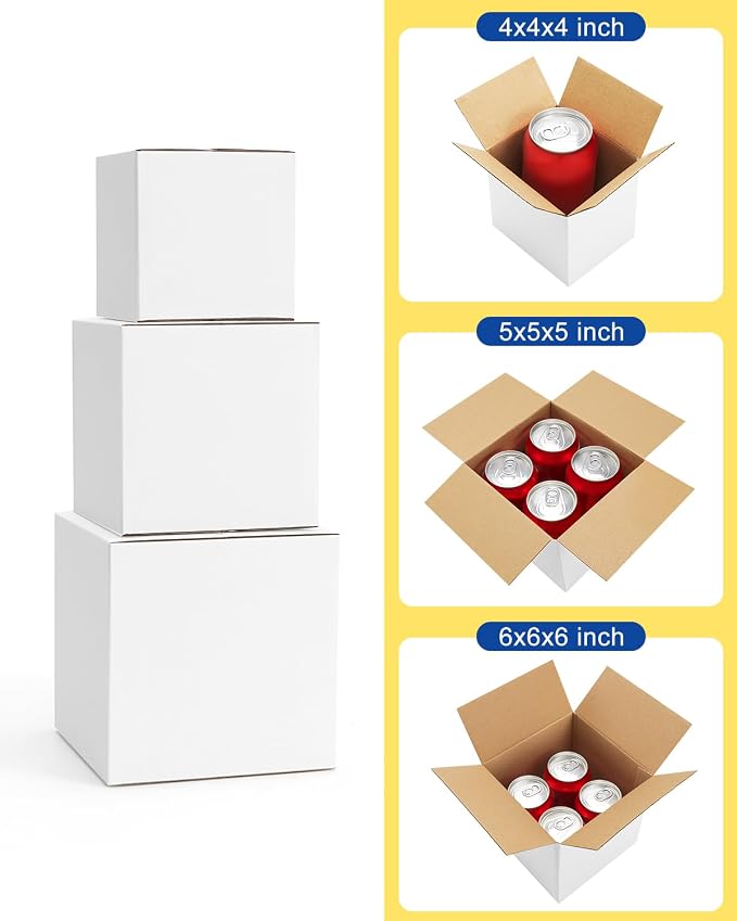 Assorted-Sizes-Shipping-Boxes-45-Pack: 4x4x4 & 5x5x5 & 6x6x6 - Image 3