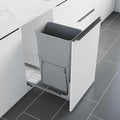 Dowell B15 Aluminum Base Wastebasket Pullout by DowellKitchenBath
