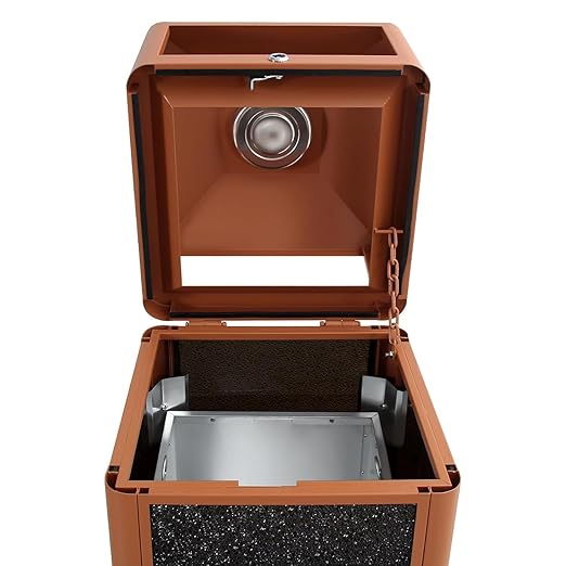 Square Waste Container with Dome Lid | Commercial Outdoor Garbage and Trash - Image 4
