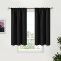 BGment Black Blackout Curtains 40 Inch Long by BGment