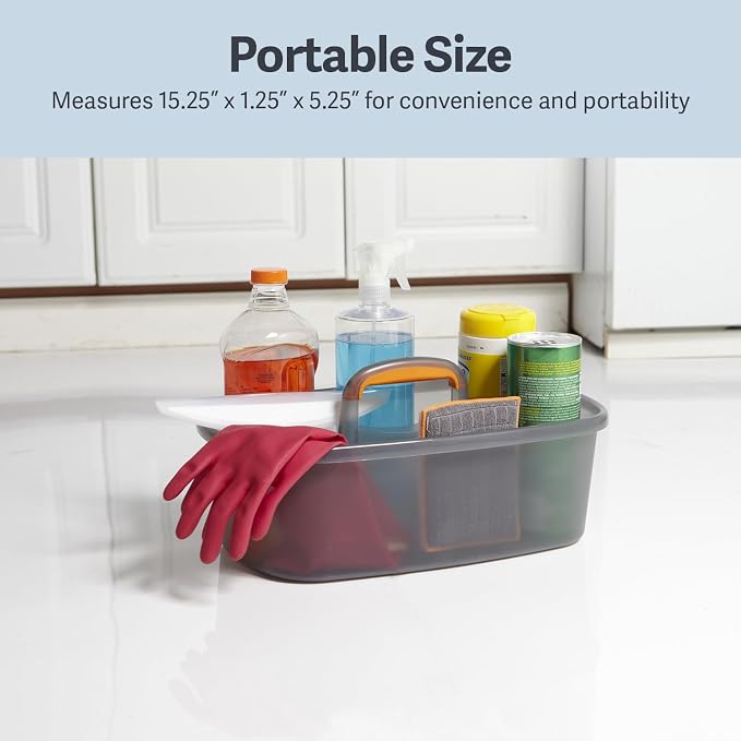 Casabella Plastic Bucket, 1.85 Gallon | Storage Caddy | - Image 5