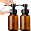 GMISUN Foaming Soap Dispenser, 8.5 fl oz / 250ml Amber Glass Foam Soap Dispenser by GMISUN