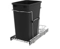 Rev-A-Shelf RV-12KD-18C S 35-Quart Chrome Wire Bottom Mount Pullout Kitchen by Rev-A-Shelf