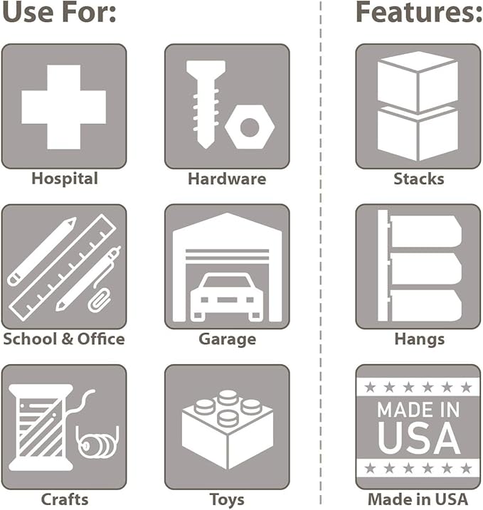 Akro-Mils 30260 AkroBins Plastic Storage Bins, Space-Saving Stackable Bins - Image 7