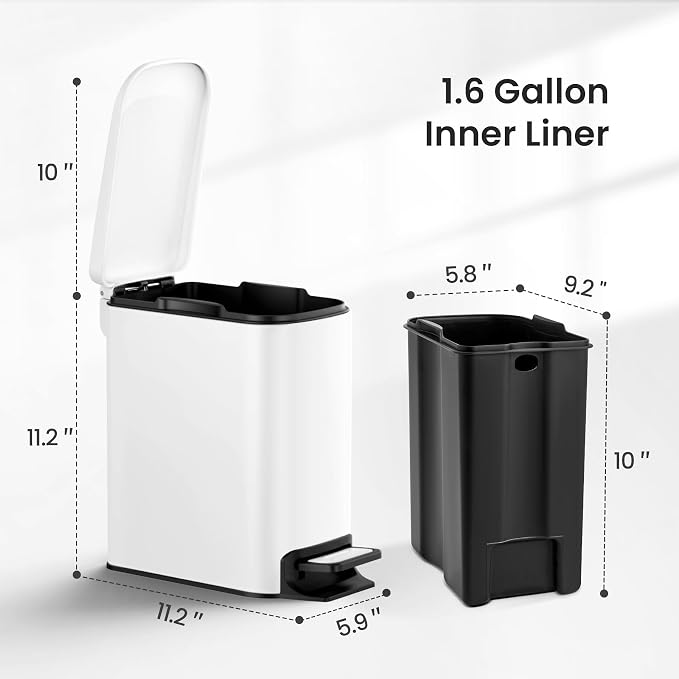Cesun Small Bathroom Trash Can - Image 6