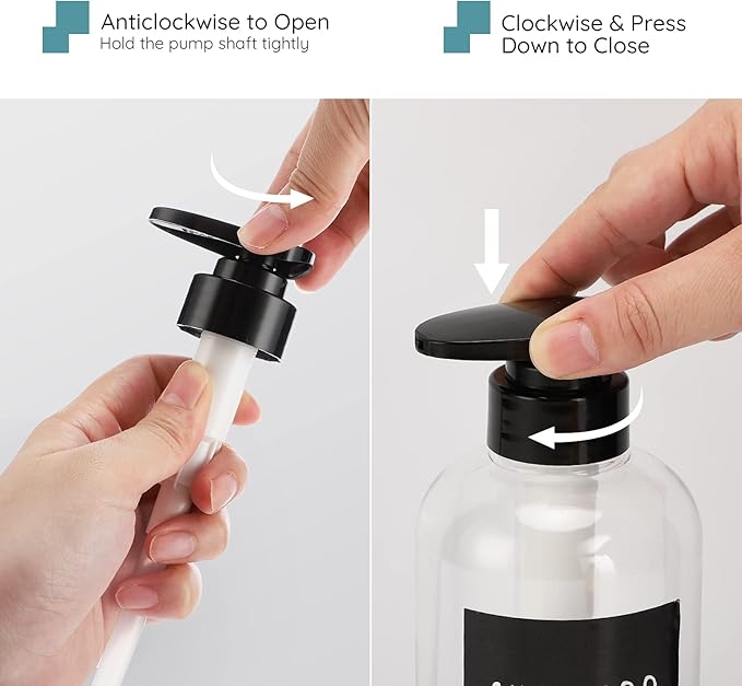 Segbeauty 3pcs Refillable Shower Bottles, 500ml Each - Image 3