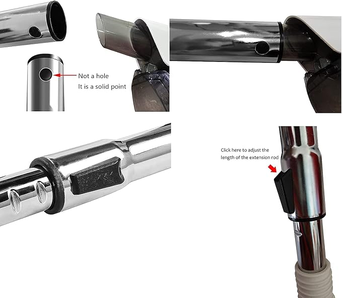 Eagles 1-1/4" Extension Wands Vacuum Cleaner Accessories, 32mm Vacuum Hose - Image 5