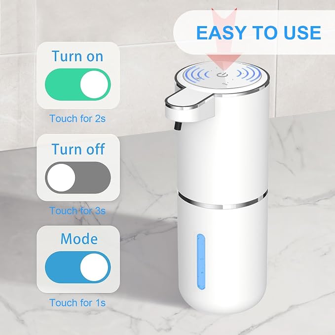 Automatic Liquid Soap Dispenser Bathroom Kitchen Dish Liquid Body Shampoo - Image 3