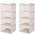 MAX Houser 4 Tier Shelf Hanging Closet Organizer, Closet Hanging Shelf by MAXHouser