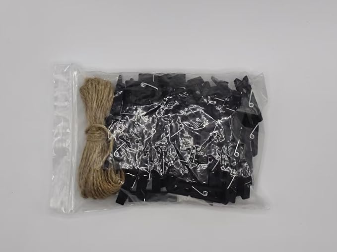 DurReus Wood Clothespins to Hang Photos School Projects 1.5 Inch Clothes Clips - Image 3