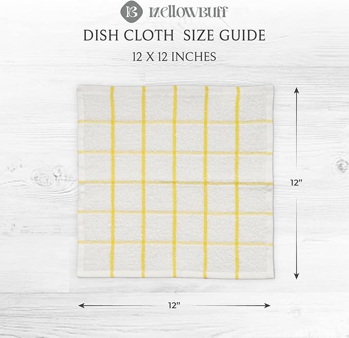 100% Cotton Terry Dish Cloth & Dish Towel, 6 Pack, Super Soft and Absorbent - Image 4