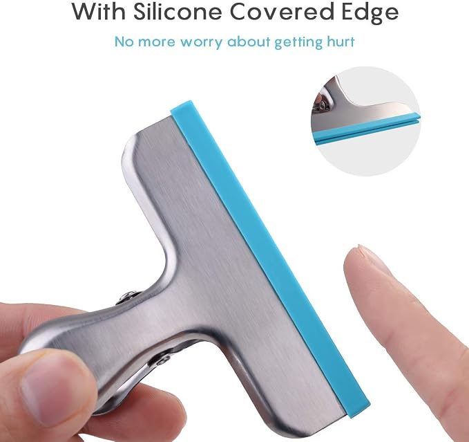 HOUSE AGAIN 8 Pack Stainless Steel Chip Bag Clips Covered - Image 2