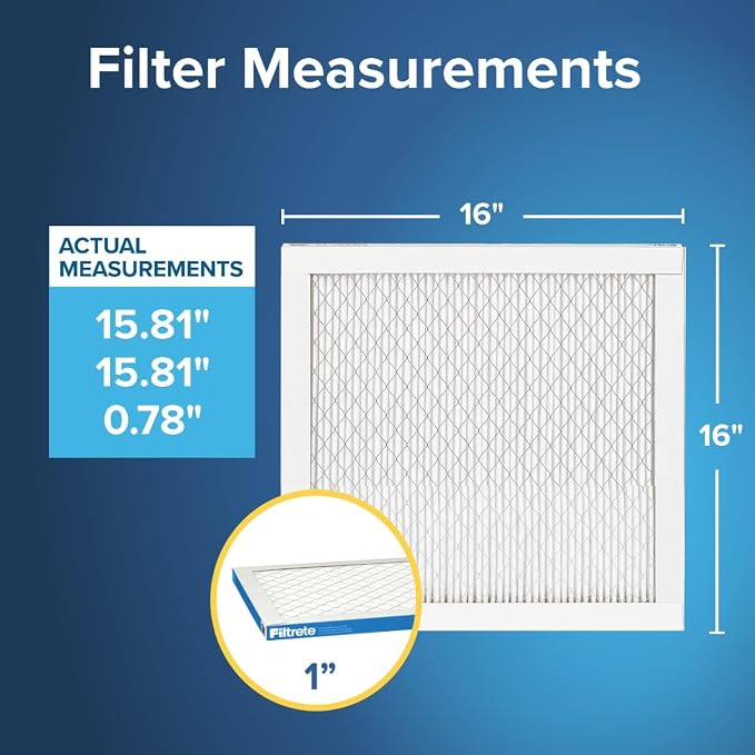 Filtrete 16x16x1 AC Furnace Air Filter, MERV 13, MPR 1900, Premium Allergen - Image 3
