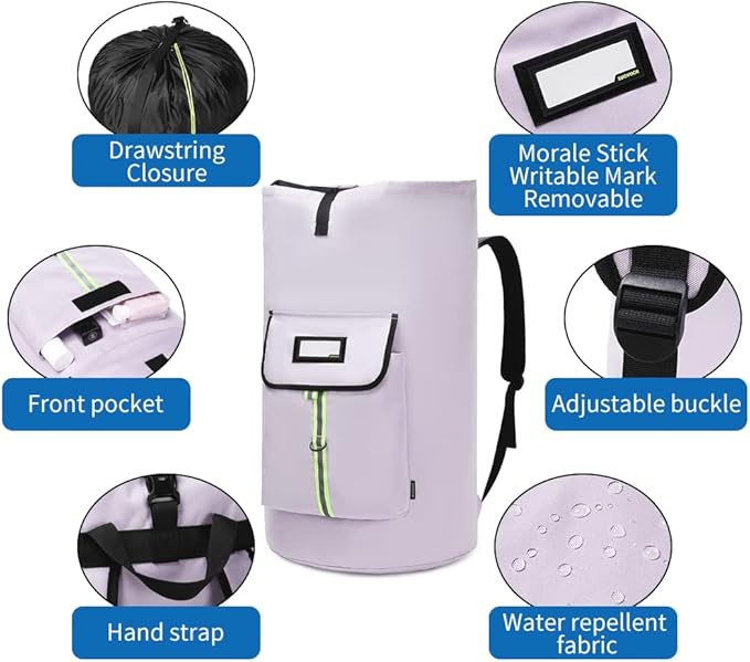 laundry bag backpack, extra-large heavy duty laundry bags, laundry backpack - Image 3