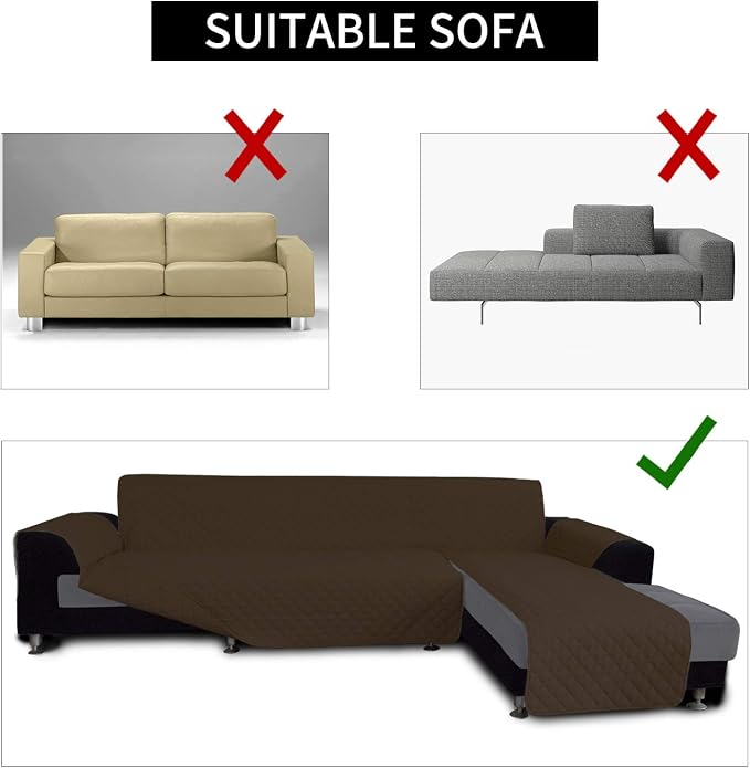 Easy-Going Sofa Slipcover L Shape Sofa Cover Sectional Couch Cover Furniture - Image 4