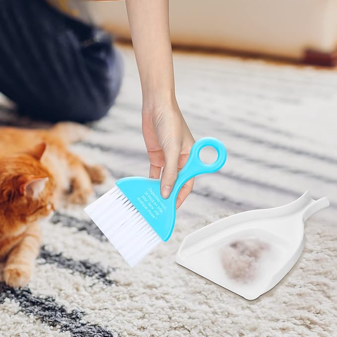 CHENGU 3 Pcs Mini Dustpan Set Brush - Image 4