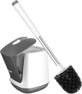 SetSail Toilet Brush and Holder, Self Closing Lid Toilet Bowl Brushes Holder by SetSail