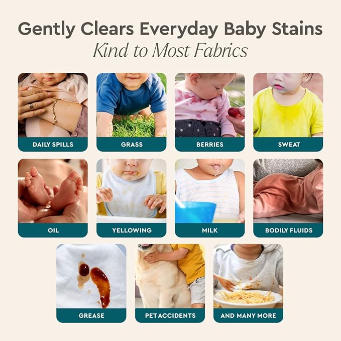 Puracy Stain Remover for Baby Clothes and Cloth Diapers, Newborn Baby - Image 6