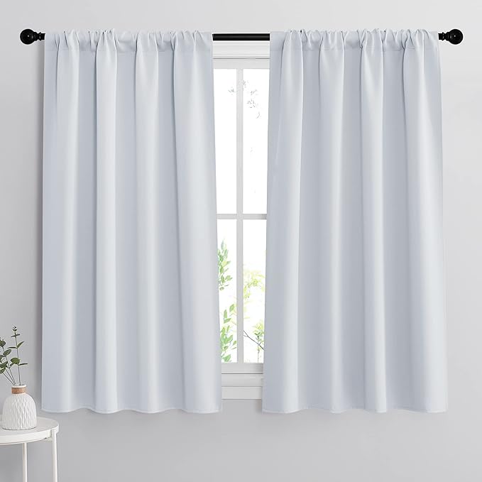 RYB HOME Curtains for Bedroom 63 inches Long, W 34 x L 63, 2 Panels by RYBHOME