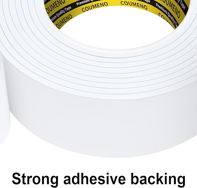 EVA Single-Sided Adhesive White Foam Tape, Single-Sided Sealing Strip Foam Pad - Image 4