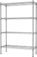 Auslar 4-Shelf Storage Wire Shelves Heavy Duty 4 Tiers Standing Shelving Units by Auslar