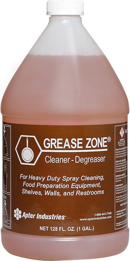 Grease Zone Food Safe Degreaser & All-Purpose Cleaner – Concentrated Restaurant by ApterIndustries