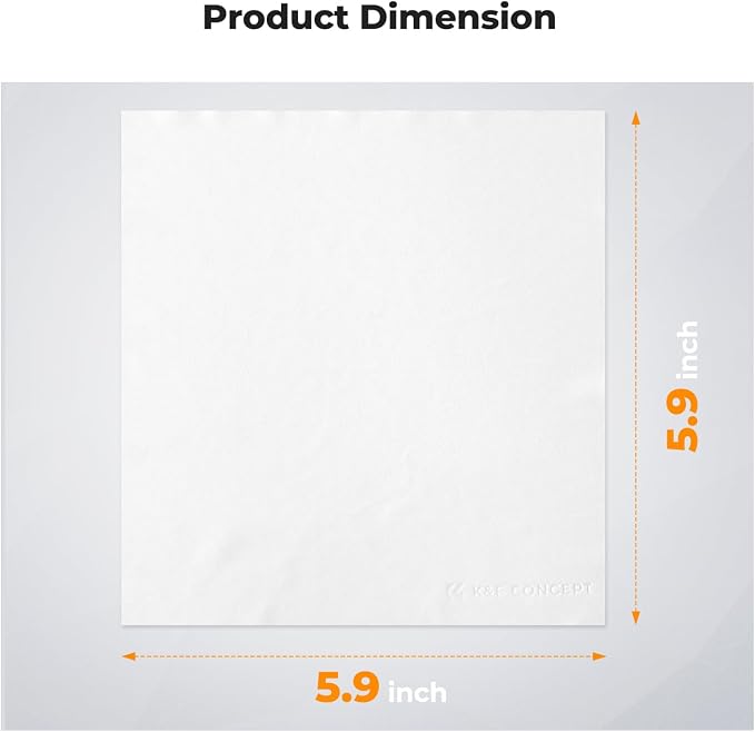 K&F CONCEPT 10 Pack Microfiber Cleaning Cloths，Washable Reusable 6x6in Vacuum - Image 4