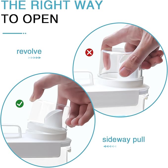 3 Pack Laundry Detergent Dispenser, 78oz Laundry Soap Dispenser, Refluxable - Image 3