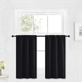 RYB HOME Blackout Curtains Black by RYBHOME