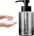Enra Foaming Soap Dispenser, 12oz Black Thick Glass Bathroom and Kitchen Soap by Enra
