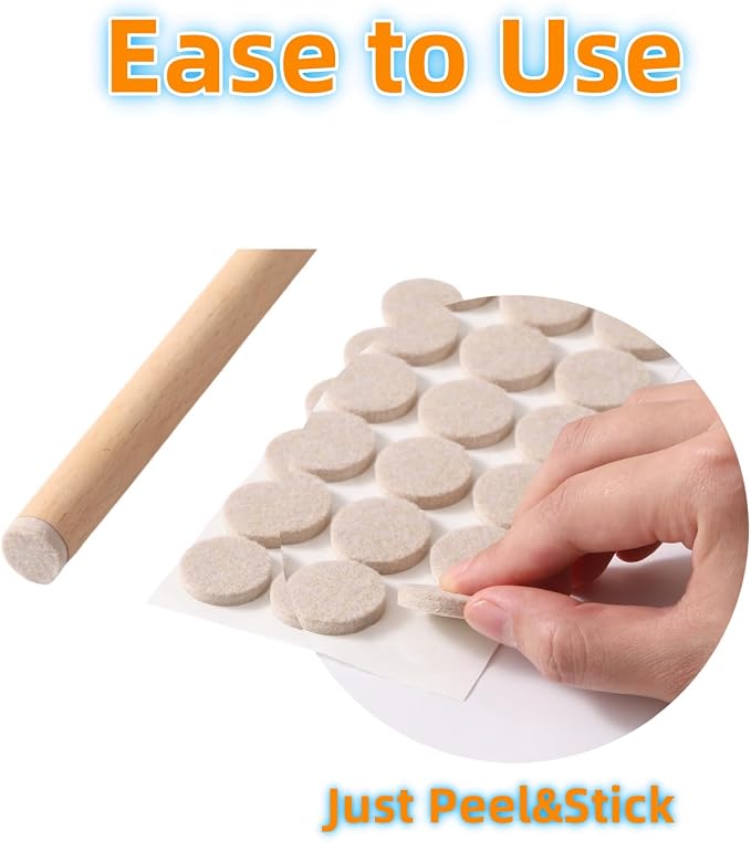 Furnigear Felt Furniture Pads for Hardwood Floors - Image 3