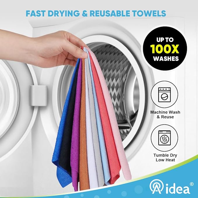 AIDEA Microfiber Cleaning Cloth Roll, Tear Away Reusable Paper Towels, - Image 6