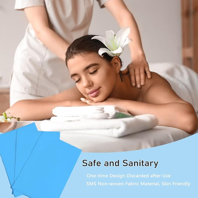 100Pcs Disposable Massage Table Sheets 31" x 71" Non-Woven Fabric Disposable - Image 3