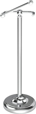 Toilet Paper Holder Stand, Polished Chrome Toilet Paper Holder Free Standing by WZKALY