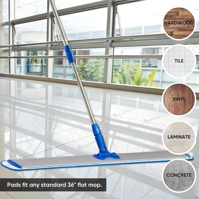 36" Microfiber Wet Mop Pad - Image 5