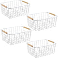 LeleCAT White Wire Baskets for Organizing by LeleCAT