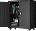 Metal Cabinet with Wheels, Steel Cabine with Locking Doors, Small Cabinet with by STEELIST